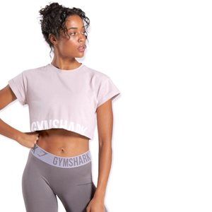 Gym Shark Fraction Crop Top size Medium